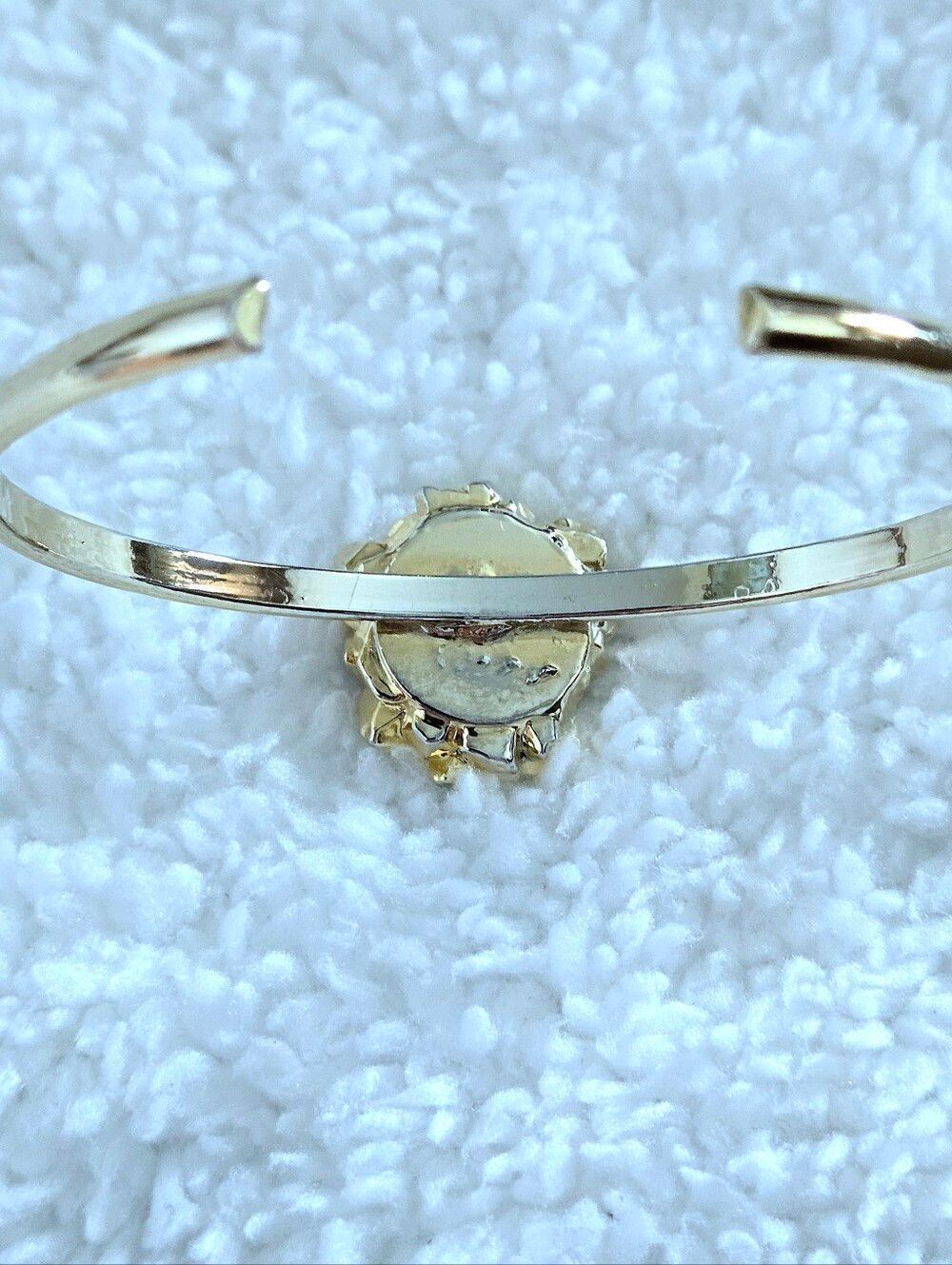 Amethyst💜 Stalactite Thin Gold💛 Cuff Style Bracelet - NWOT - Picture 5 of 16